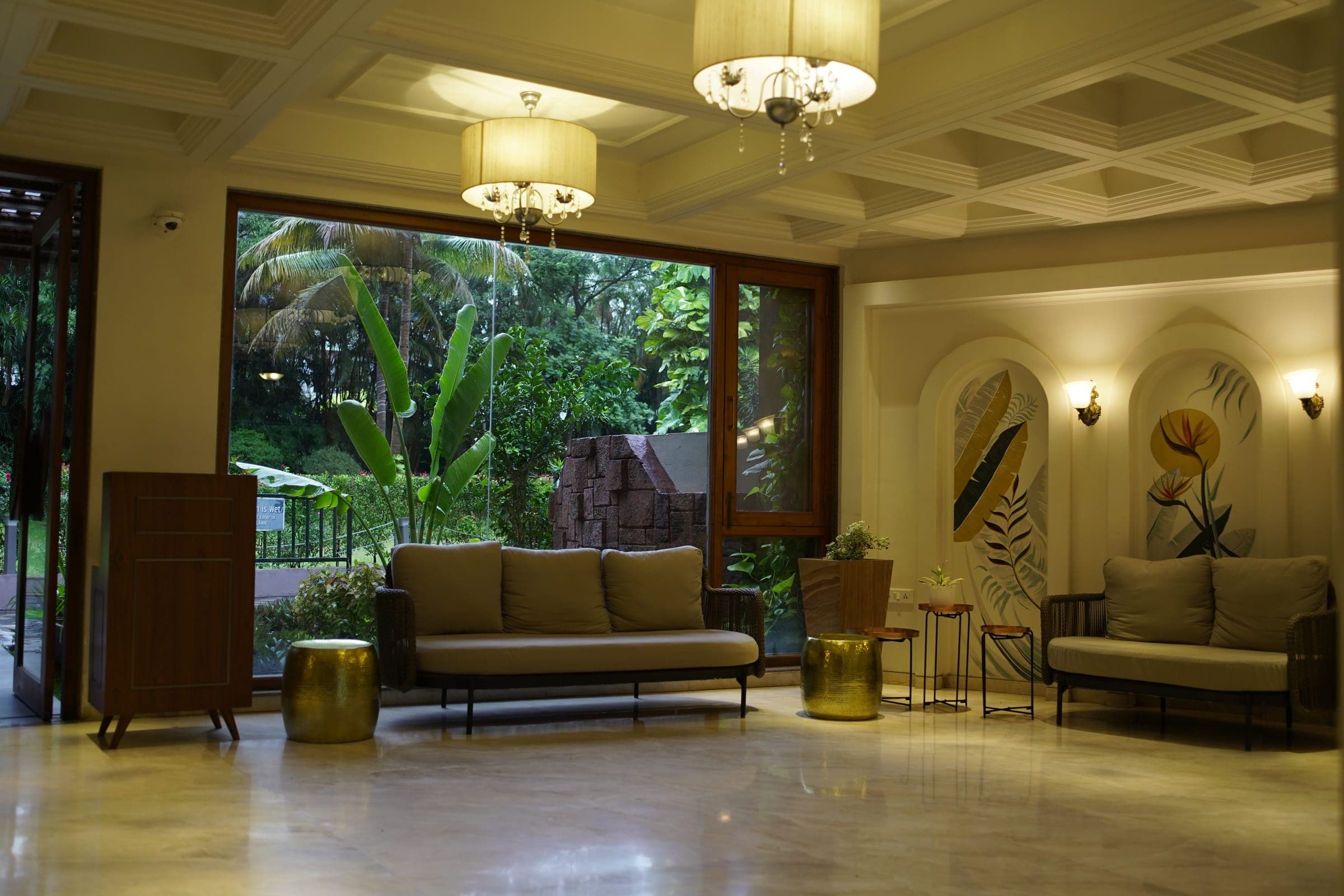 Lobby seating area at The Pavillion Hotel