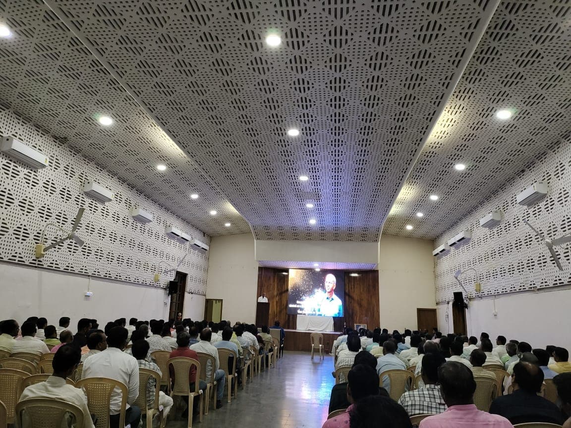 Madhusudan Hall set up for a celebration